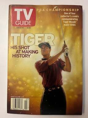 TV Guide Magazine June 9-15 2001 Tiger Woods PGA Championship Collector Cover